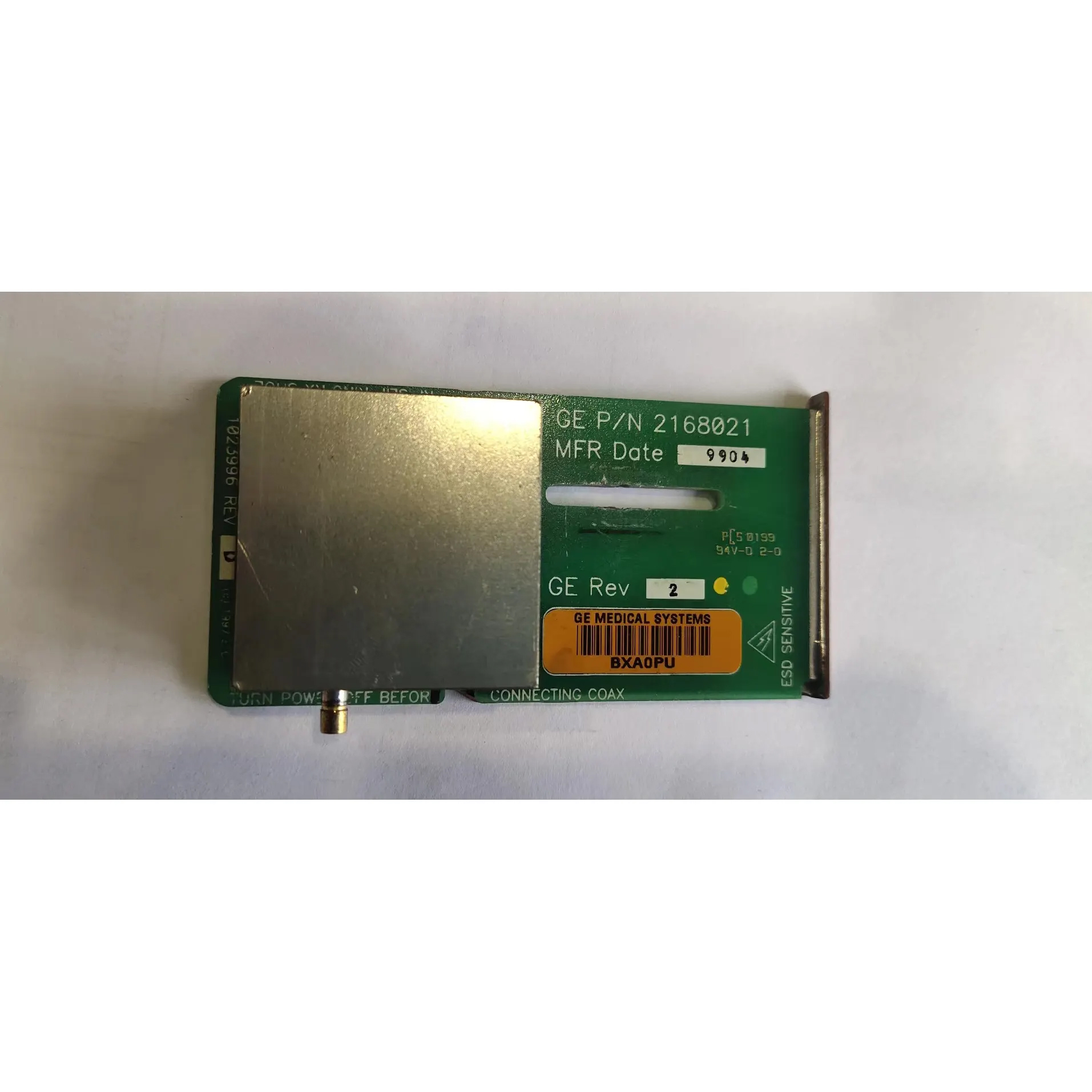 GE LightSpeed RF Shoe Board Assembly, PN 2168021